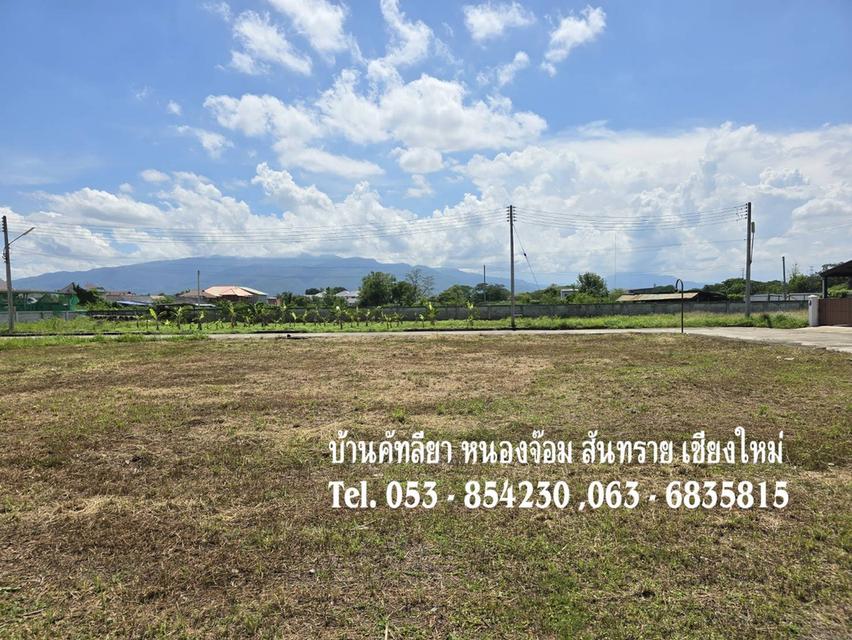 ขายที่ดินเปล่า แปลงหัวมุม โครงการจัดสรรบ้านคัทลียา สันทราย เชียงใหม่
