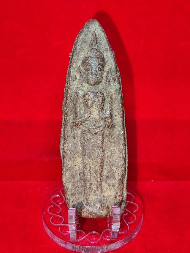 พระร่วงยืนพนมมือ พระเก่าไม่ทราบที่มา เนื้อหาองค์พระชัดเจน