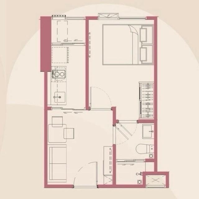 ขายดาวน์คอนโด Modiz Vault Kaset Sripatum ชั้น 6 ใกล้ BTS ศรีปทุม 500 ม. ลด 270,000 เหลือเพียง 2.74 ล้าน 9