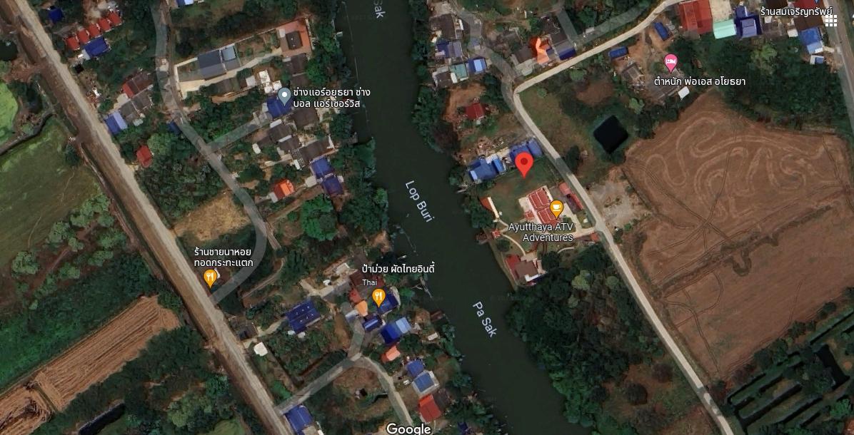 รูป ขายบ้านทรงไทย สไตล์ รีสอร์ต ติด แม่น้ำป่าสัก อยุธยา พื้นที 5ไร่ 3 งาน ราคา 25 ล.บาท. 5