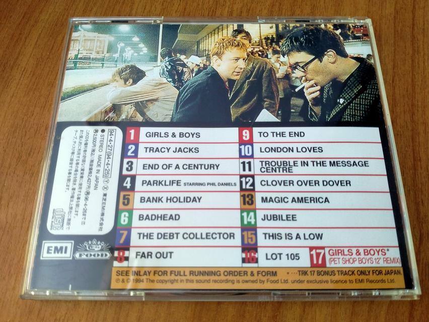 ซีดีเพลง Blur ชุด Parklife CD AUDIO 4