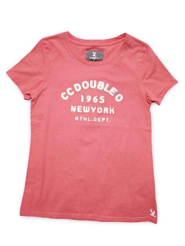 เสื้อยืด CC สีชมพูเข้ม 