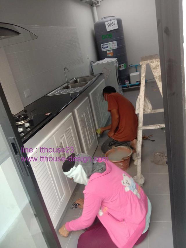 รับเหมา ต่อเติม โครงหลังคา กันสาด ห้องครัว เทพื้น ปูกระเบื้อง ครบวงจร 0950920028 รูปที่ 14