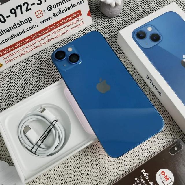 ขาย/แลก iPhone13 128GB Blue เครื่องศูนย์ไทย ประกันศูนย์ 18/01/2566 สวยมากๆ สุขภาพแบต100% เพียง 25,900 บาท  4