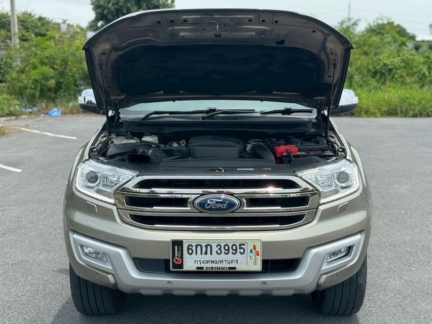 FORD EVEREST Wagon 4dr Titanium+ 7st Auto 6sp RWD 2.2DC Y17. สีน้ำตาล เกียร์ออโต้ 8