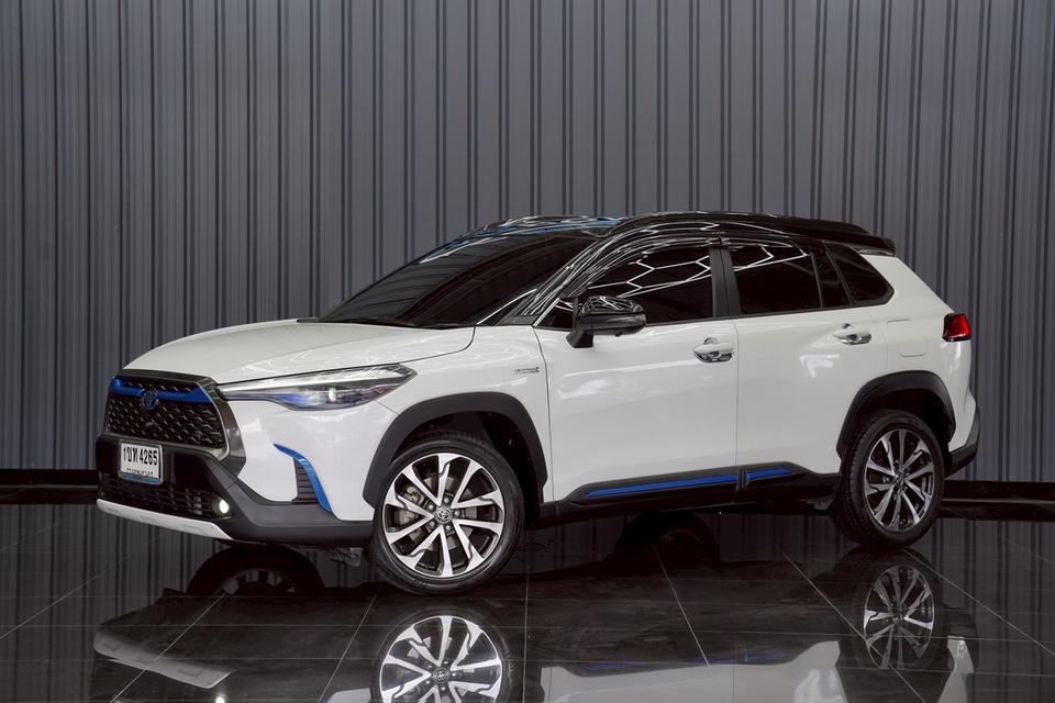 TOYOTA COROLLA CROSS 1.8 Hybrid Premium Safety AT ปี 2020 สีขาว