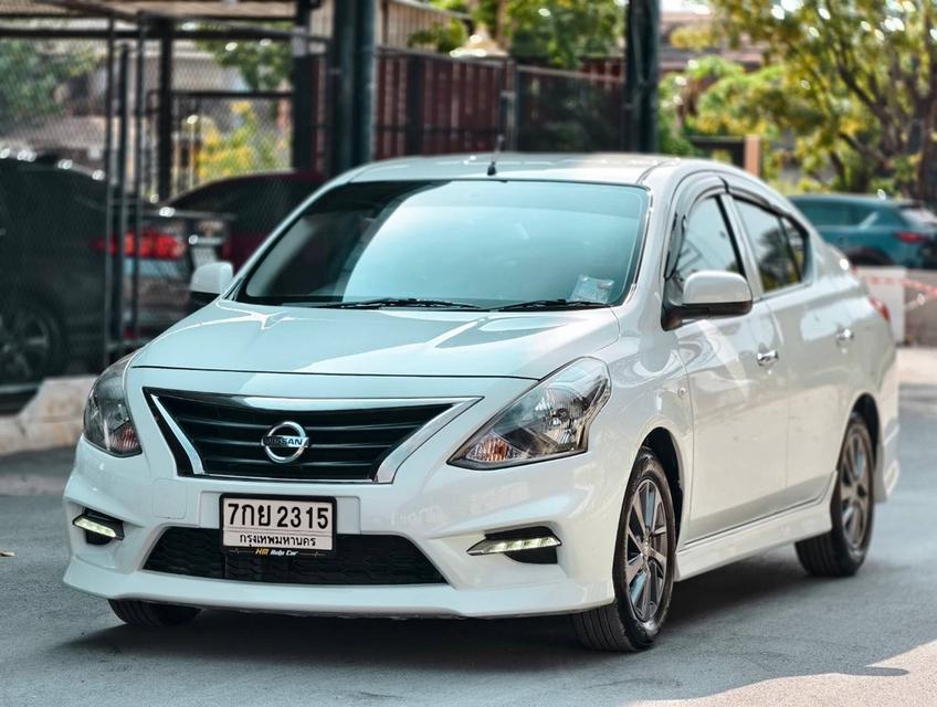 NISSAN ALMERA 1.2 E ปี 2018 Sportech A/T เกียร์ Auto สีขาว ไมล์ 91xxx km.