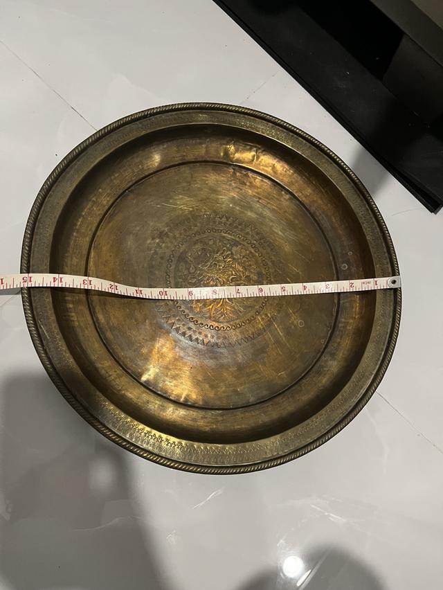 ถาดทองเหลือง พานทองเหลือง 2