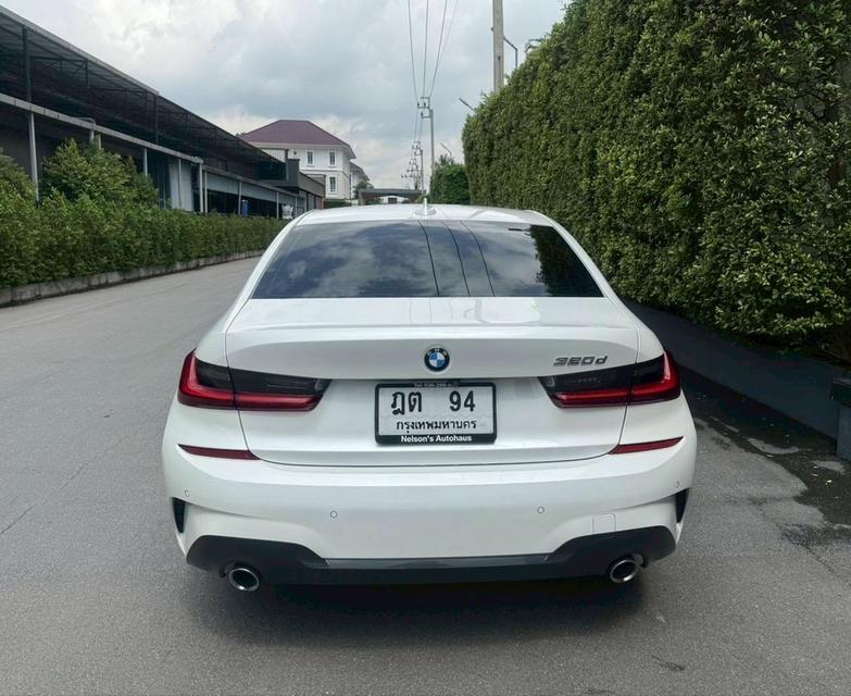 BMW 320d M SPORT G20 สีขาว ปี 2021Bsi ถึง 16/03/2570Warranty 16/03/2570