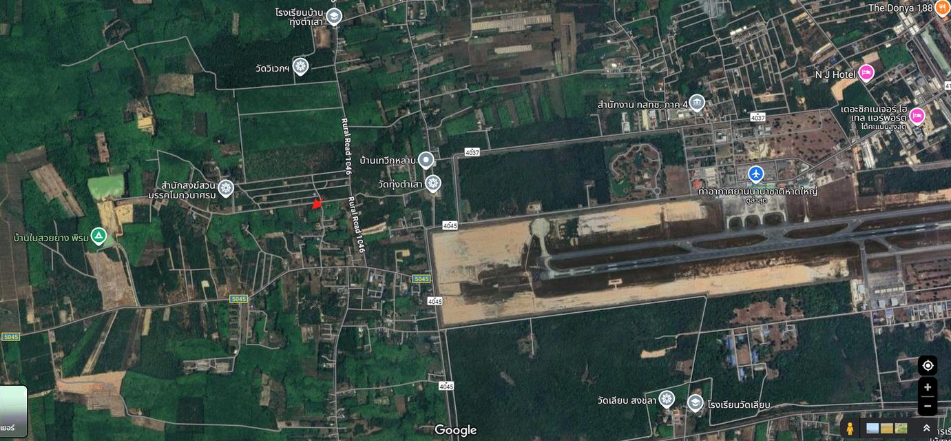 ที่ดินสวยใกล้สนามบินหาดใหญ่ติดมุมถนนสองด้านเจ้าของขายเอง 9