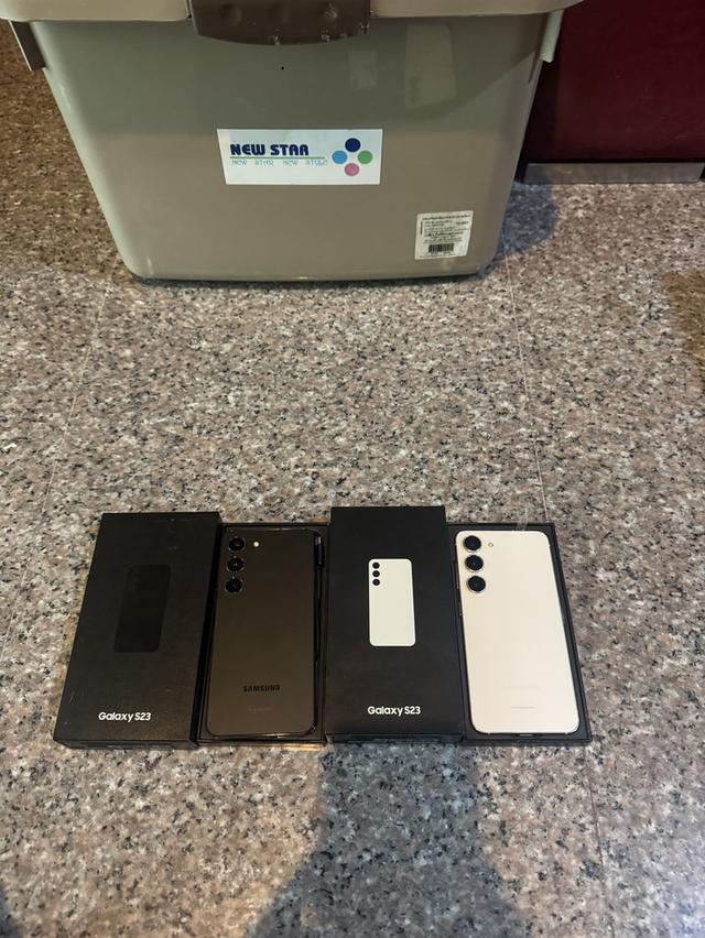 ขายๆๆๆถูกSamsungS23สีPhontom BlackและCream 128กิ๊กยกกล่องอีมี่ตรงอุปกรยังไม่แกะสูนTrueสภาพสวยการใช้งานดีเยี่ยมทุกๆฟังชั่นเครื่องรีสโตได้ตลอดไม่มีติดแอ รูปที่ 2