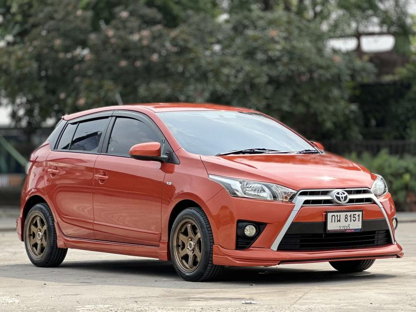 รหัสรถ PAT8151 Toyota Yaris 1.2E A/T ปี 2016 สีส้ม รูปที่ 3
