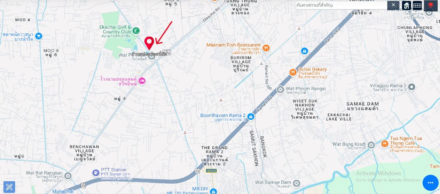ขายที่ดิน 10ไร่53.4ตร.ว. โพธิ์แจ้ บางน้ำจืด สมุทรสาคร ถนนเอกชัย, พระราม2 3