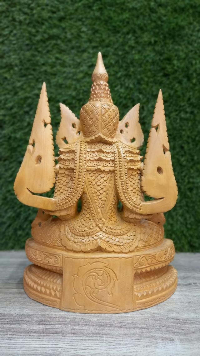 พระมัยมุณีไม้จันทร์หอม แกะสลัก หน้าตัก7นิ้ว พระมหามัยมุณี