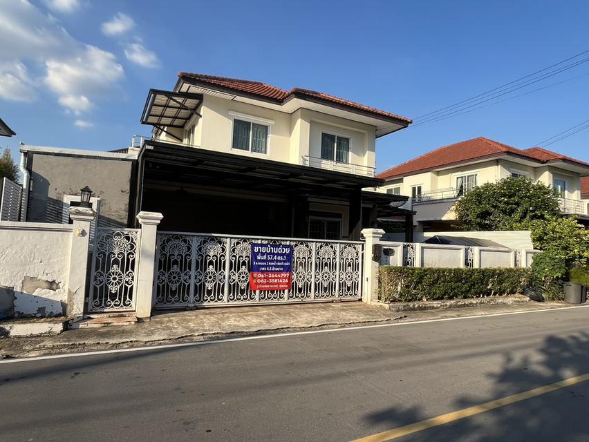 ขายบ้านเดี่ยว 2 ชั้น หมู่บ้านเค.ซี. วงแหวนรามอินทรา ทำเลดี ใกล้แฟชั่นไอส์แลนด์ 1