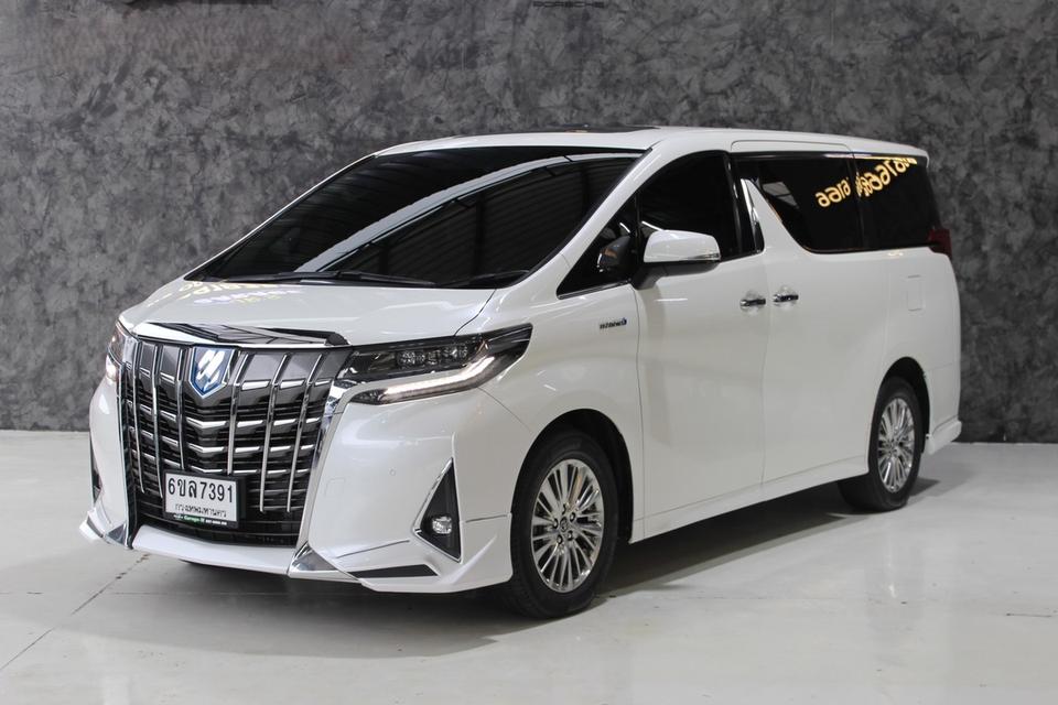 รหัสรถ JRS7391 TOYOTA Alphard Hybrid 30 ปี 2019 สีขาว