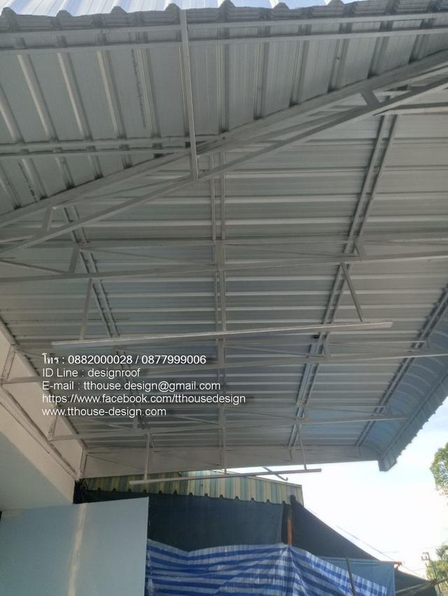 รับเหมา ต่อเติม โครงหลังคา กันสาด ห้องครัว เทพื้นปูกระเบื้อง Line dddesign23 รูปที่ 9