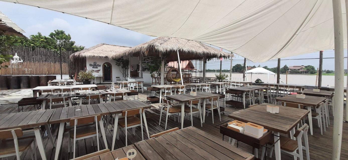 ให้เช่า /เซ้งกิจการ Rangnok Café&Bar คาเฟ่สไตล์บาหลีที่เกาะเกร็ด วิวหลักล้าน อาหารอร่อย ตั้งอยู่บนเกาะเกร็ด ริมแม่น้ำเจ้าพระยา พื้นที่ประมาณ 4 ไร่ 5
