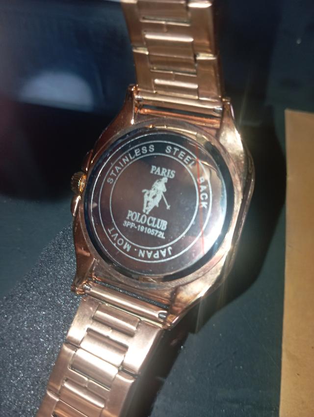 นาฬิกา Paris Polo Club ของแท้100% รุ่น 3PP-1910572L รหัสสี RG-GN ของใหม่มือหนึ่ง รูปที่ 2