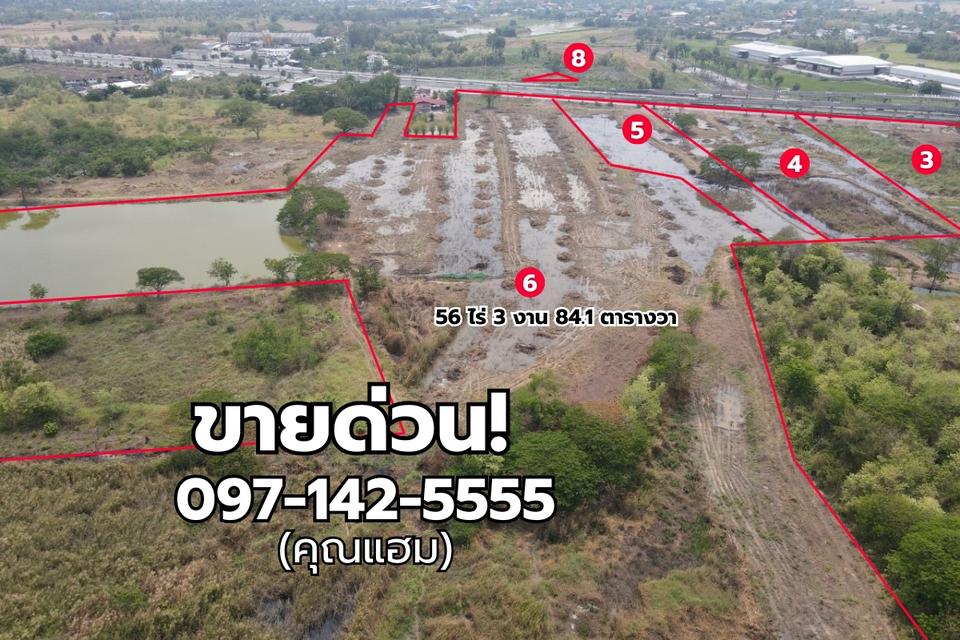 ขายที่ดินเปล่า สามโคก  ปทุมธานี  จำนวนหลายแปลง 6