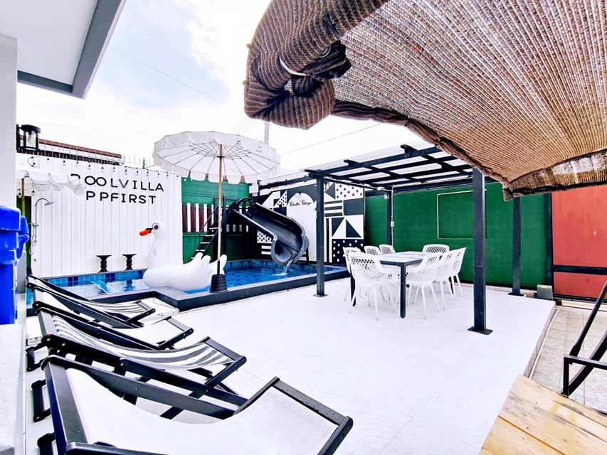 ขายบ้านเดี่ยว 100 ตรว. พร้อมเฟอร์นิเจอร์และสระว่ายน้ำส่วนตัว ราคาถูกกว่าจนตกใจ 6