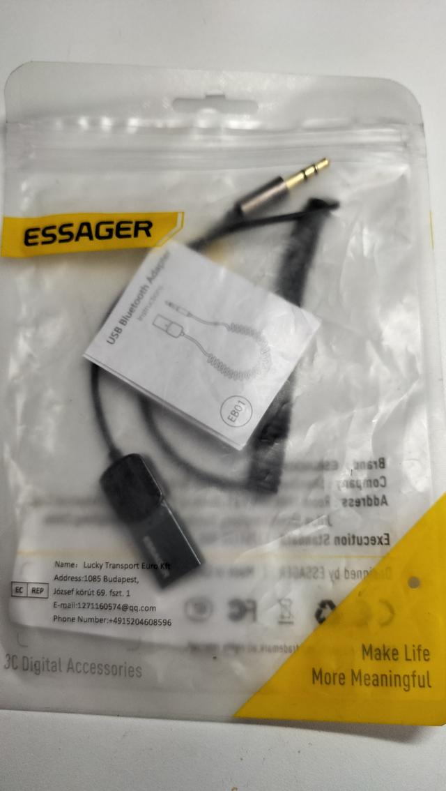 Essager อะแดปเตอร์รับสัญญาณ USB Buletooth 4