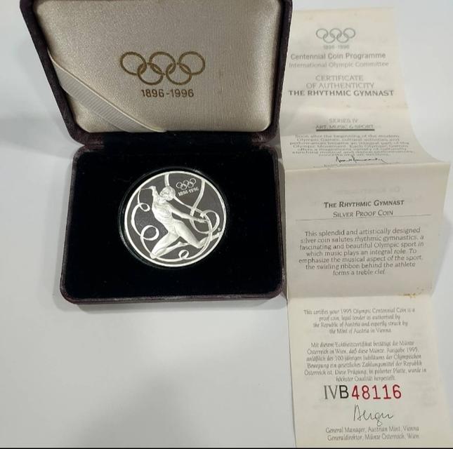 เหรียญเงิน 100 ปี Olimpic 7