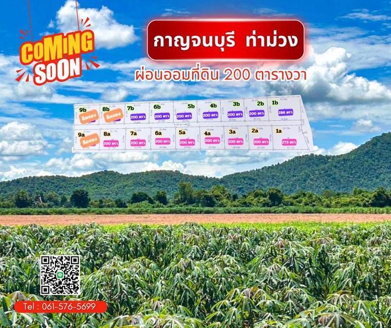 ที่ดินกาญจนบุรี ท่าม่วง🌿 ใกล้กรุงเทพ ผ่อนเพียง3,500/120ด. ฟรีดาวน์ 1