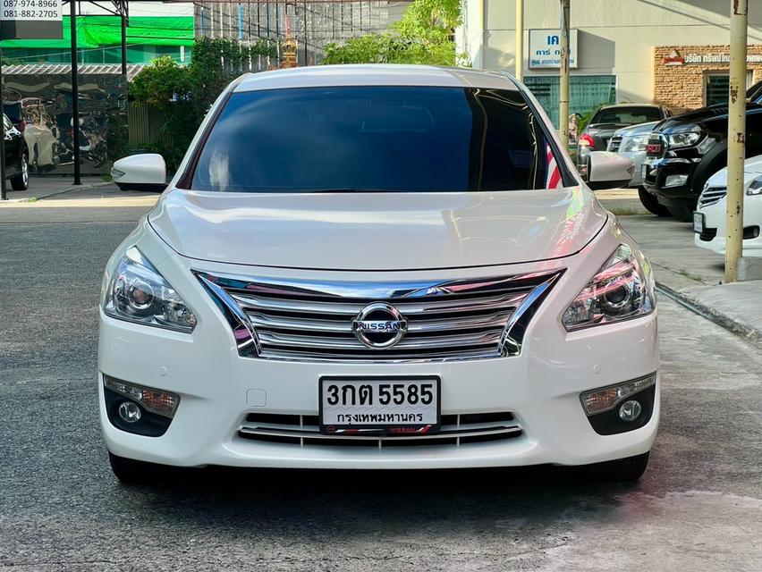 🇯🇵 NISSAN TEANA ปี 2014 รุ่น 2.0XL A/T สีขาวมุก ภายในดำ รถมือเดียว เลขไมล์น้อย 142,859 km เข้าศูนย์ตลอด