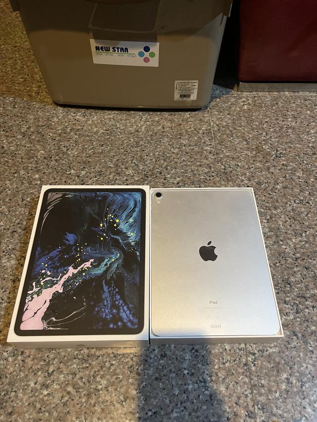 ขายiPadPro11นิ้วสีหายากSilver256กิ๊กสูนTrueยกกล่องอีมี่ตรงไร้รอยตกใช้งานดีทุกๆฟังชั่นถูกๆ 2
