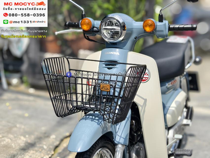 Super cub 2025 เลขไมล์100โลแท้ รถบ้านแท้มือเดียว สภาพใหม่ป้ายแดงไร้รอย มีเล่มเขียวชุดโอนครบ No1256 12