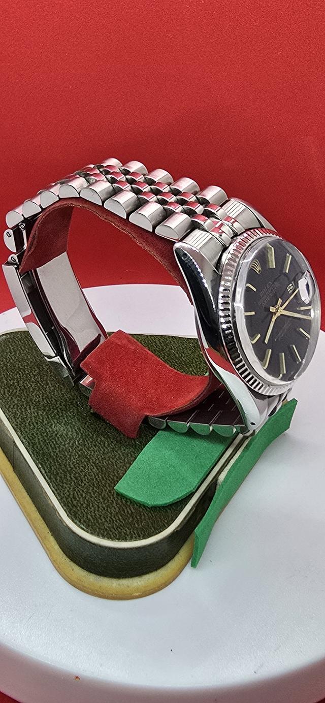 ROLEX datejust AUTOMATIC งานประกอบ หน้าแท้ ขอบแท้ทองคำขาวเม็ดทองคำขาว เครื่อง eta swiss สายงายเดรด ขาย25000 รูปที่ 7