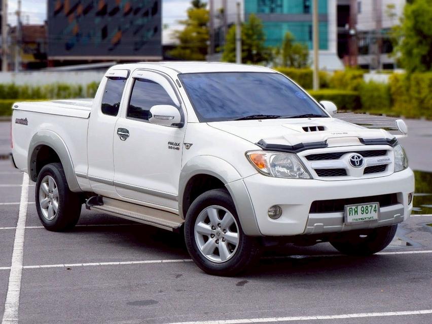 รหัสรถ QT9874 Toyota Hilux Vigo 3.0 ตัวพิเศษ Exclusive Prerunner เกียร์ธรรมดา สีขาวมุก/ทูโทน ปี 2007 4