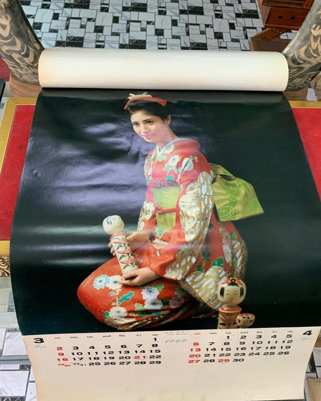 ปฏิทินญี่ปุ่น พิมพ์สี ปี 1969 4