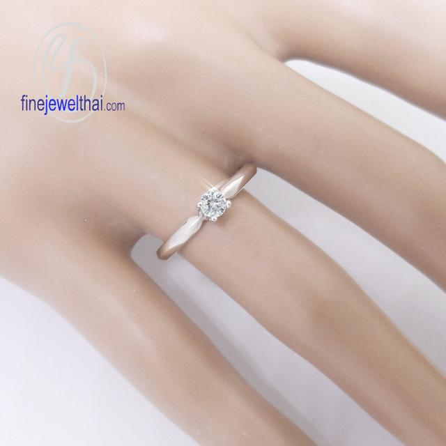 Finejewelthai-แหวนเพชร-แหวนแต่งงาน-แหวนเงินแท้-R1183cz