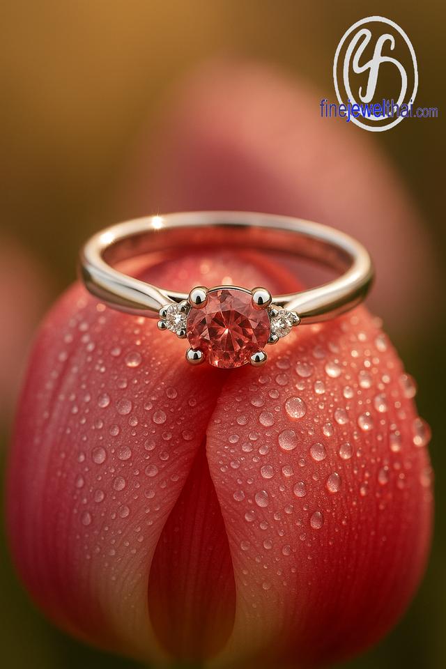 Finejewelthai แหวนทับทิม พลอยแท้ เสริมมงคล พร้อมใบรับรองจากนักอัญมณี R1208