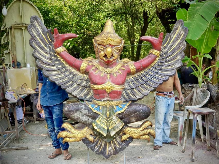 พญาครุฑองค์ใหญ่ ครุฑสำนักงาน ขนาด220ซม รูปหล่อพญาครุฑ 2