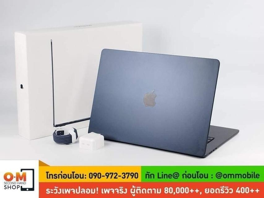 ขาย/แลก MacBook Air M2 (2023) 15inch สี Midnight/ Ram8/ SSD256/ CPU8/ GPU10 ศูนย์ไทย ประกันศูนย์ 15/07/2024 สภาพสวยมาก แท้ ครบกล่อง เพียง 31,900 บาท