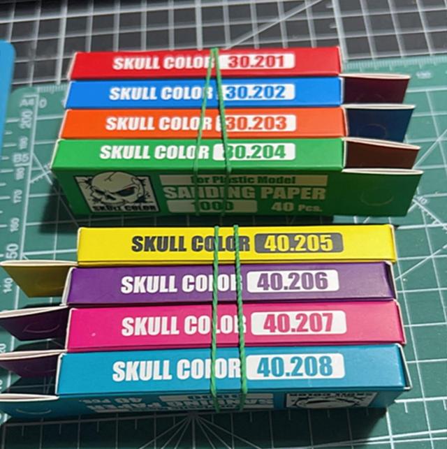 SKULL COLOR กระดาษทรายสำหรับขัดโมเดล 2