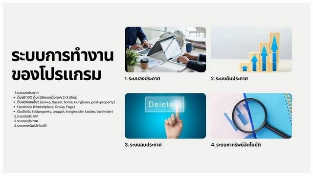 SALE ขาย โปรแกรมลงประกาศอสังหาอัตโนมัติ สำหรับนายหน้า โพสต์บ้าน คอนโด หลายเว็บพร้อมกัน ประหยัดเวลา ปิดการขายไวขึ้น 8