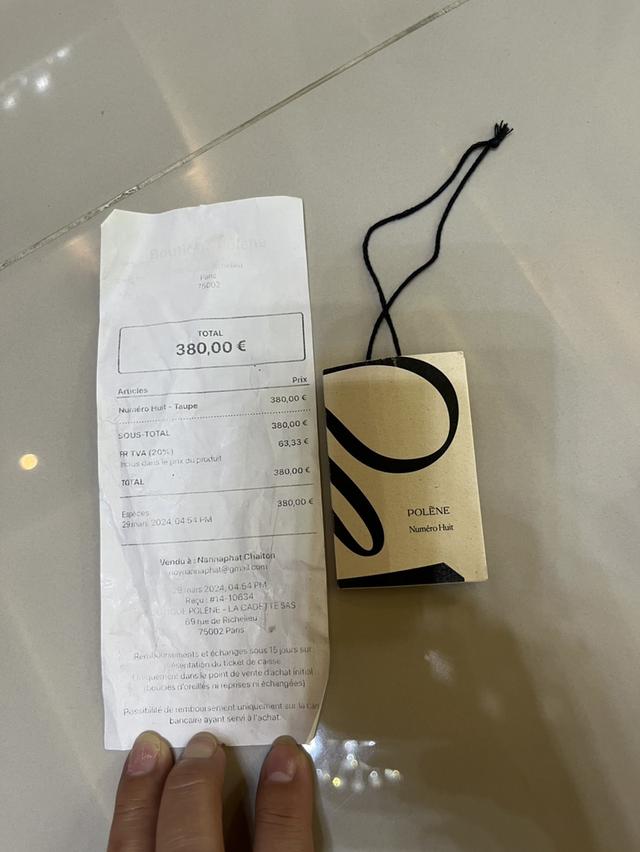 กระเป๋าถือPOLENEมือ2สภาพใหม่ใช้งานไม่ถึงปีซื้อมาจากฝรั่งเศษ 10