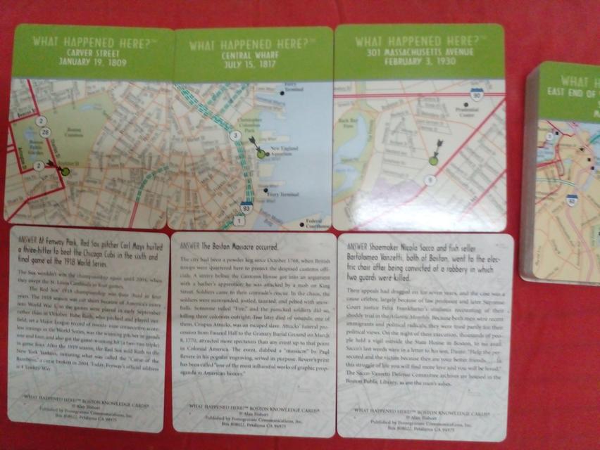 ชุดบัตรความรู้ : เกิดอะไรขึ้นที่นี่? บอสตัน A Quiz Deck of WHAT HAPPENED HERE? BOSTON รูปย่อยที่ 3