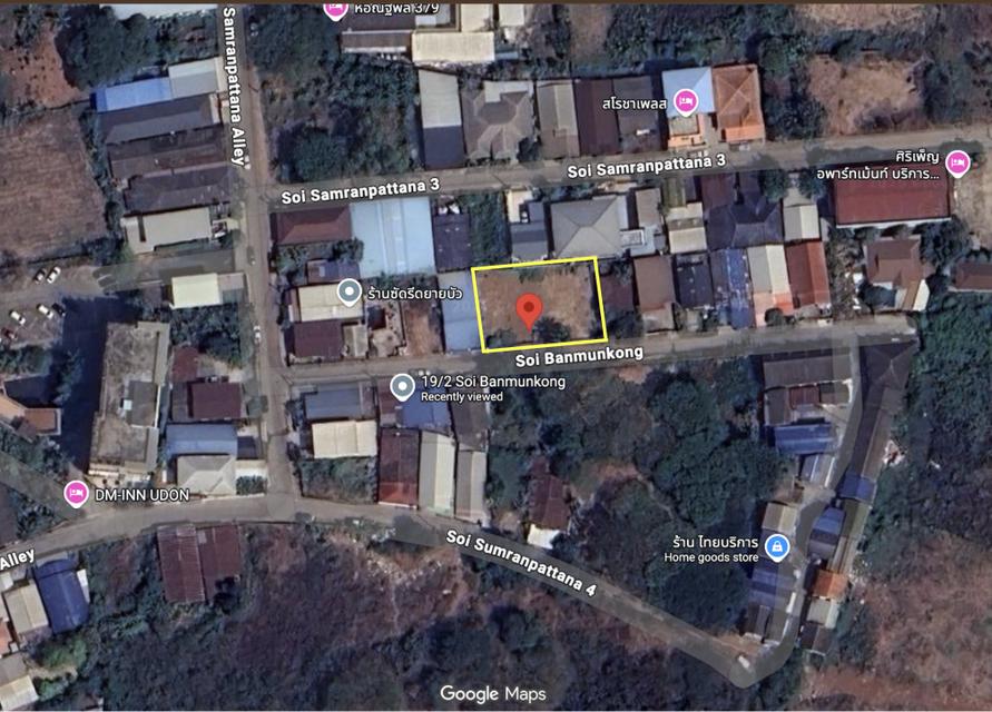 เจ้าของขายเอง🏡 ขายที่ดิน 151.5 ตร.ว. ทำเลใจกลางเมือง ทรงสวยสี่เหลี่ยมผืนผ้า ซอยหนองบัว 6 ต.หมากแข้ง อ.เมือง จ.อุดรธานี 2