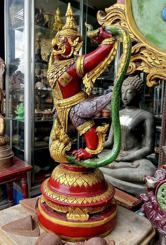 พญาครุฑยุดนาค ครุฑยุดนาค ครุฑตั้งโต๊ะบูชา 6