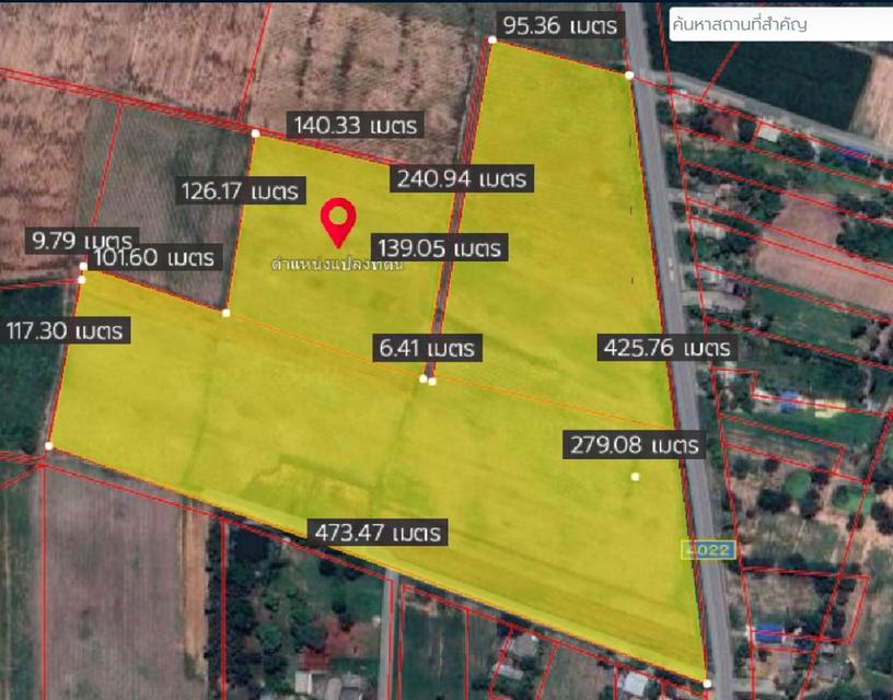 ขายที่ดิน เนื้อที่ 67-5-45 ไร่ บ้านโป่ง ราชบุรี ติดถนนยางมะตอย 2 เลน เหมาะทำโรงงาน หมู่บ้านจัดสรร หรือฟาร์ม 4