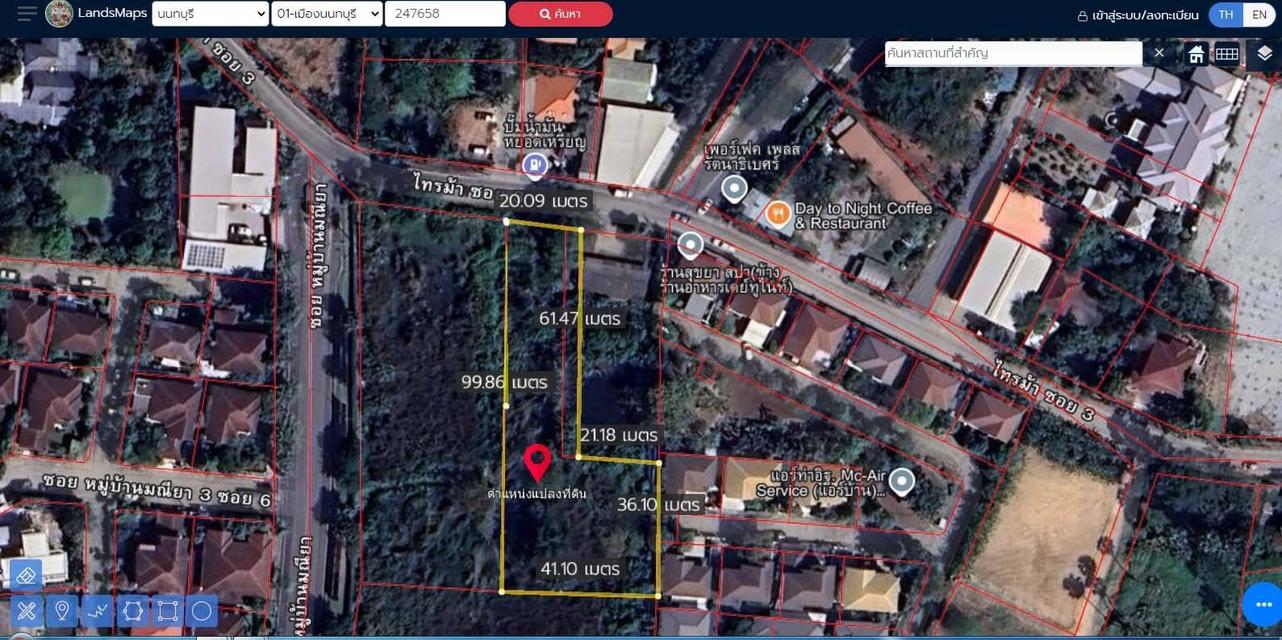 ขายที่ดินเปล่า ไทรม้า นนทบุรี ใกล้แม่น้ำเจ้าพระยา ขายยกแปลง เจ้าของขายเอง 1