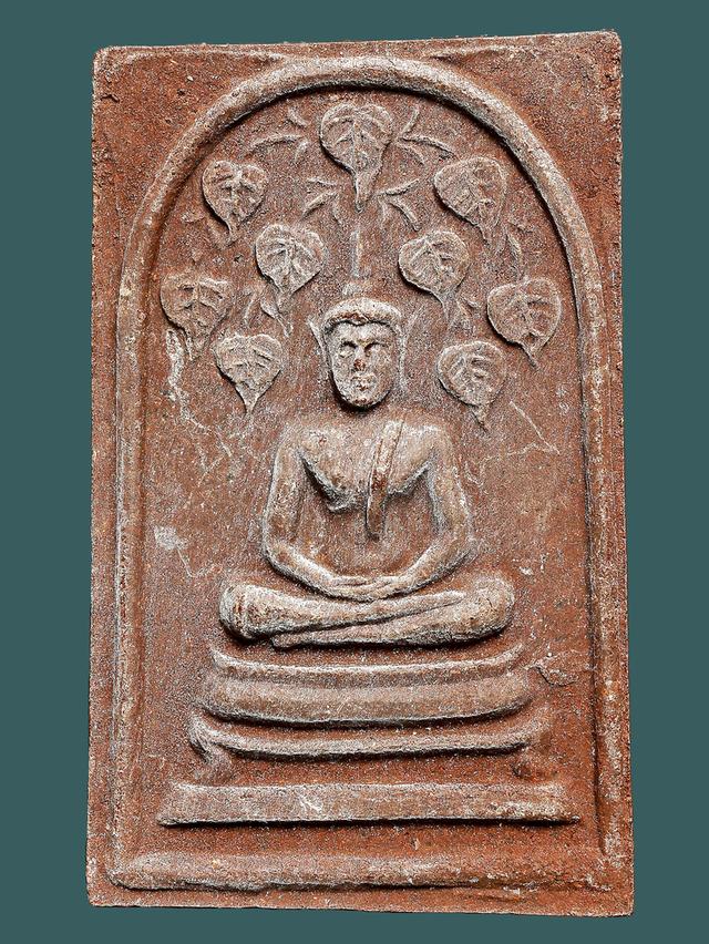 สมเด็จปรกโพธิ์ 9 ใบ หลังพระแม่ธรณี หลวงพ่อกวย วัดโฆสิตาราม...เก่า เดิม สวยแชมป์