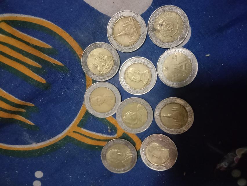 เหรียญ10บาทหลากหลายรุปเเบบ