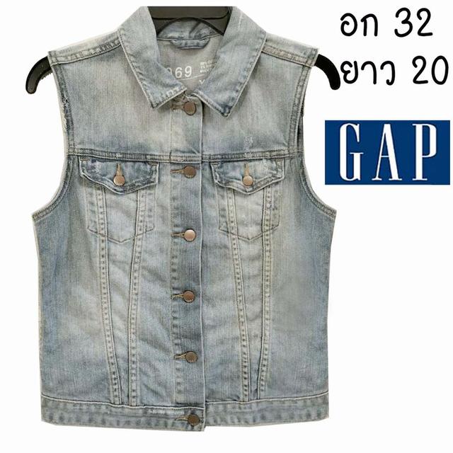 GAP กั๊กยีนส์ ยีนส์ยืด ทรงสวยมาก ฟอกสวยมาก มีกระเป๋าอก ผ้านุ่มใส่สบาย พร้อมส่ง ไม่ต้องรอ