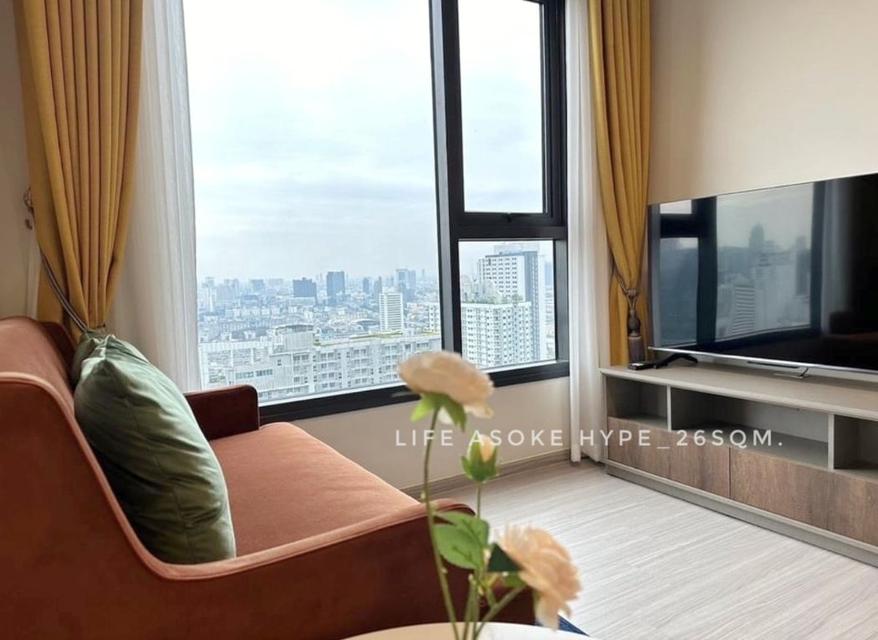 ให้เช่า คอนโด new room for rent Life Asoke Hype : ไลฟ์ อโศก ไฮป์ 26 ตรม. studio type close to MRT Rama9 2
